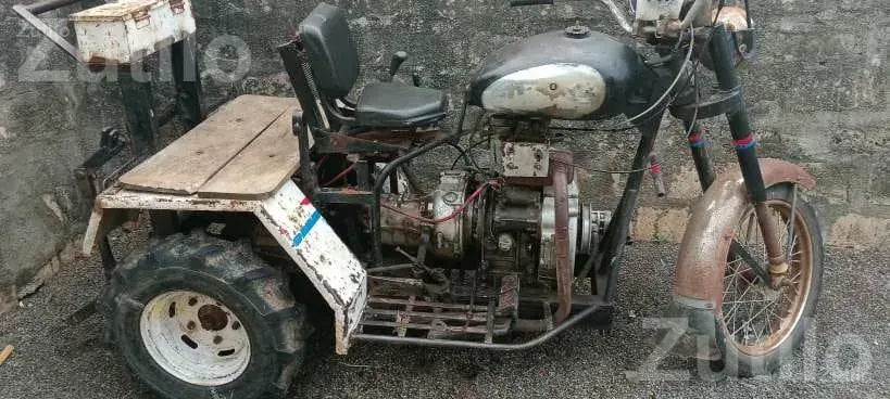 Motorized Cargo Lari with Front Bike Setup - ઓટો રિક્ષા - સાવરકુંડલા - Image 5