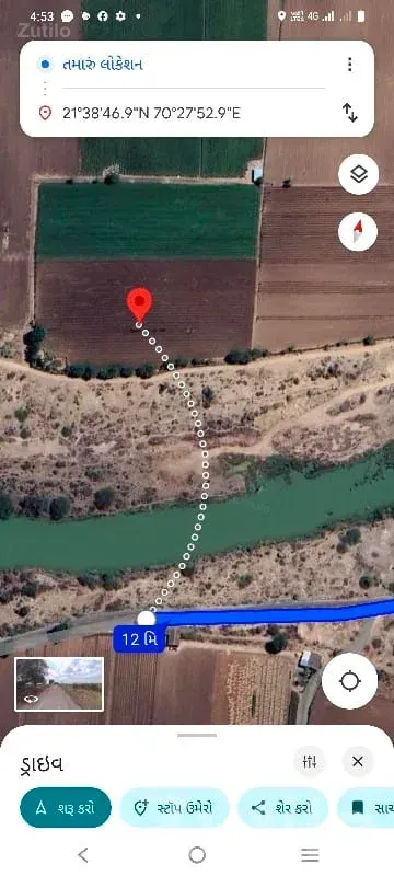 Fertile Agricultural Land for Sale, Dhoraji - જમીન અને પ્લોટ - ધોરાજી - Image 2