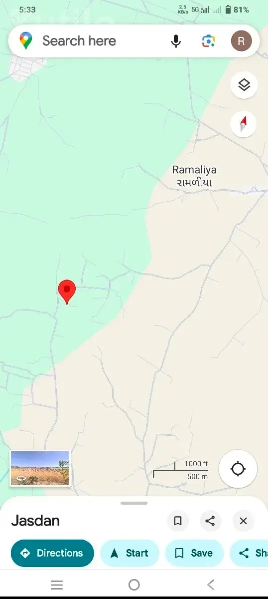 4 Acre Agricultural Land for Sale in Jasdan - જમીન અને પ્લોટ - જસદણ - Image 2