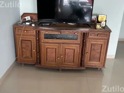 TV table with drawers and cupboards