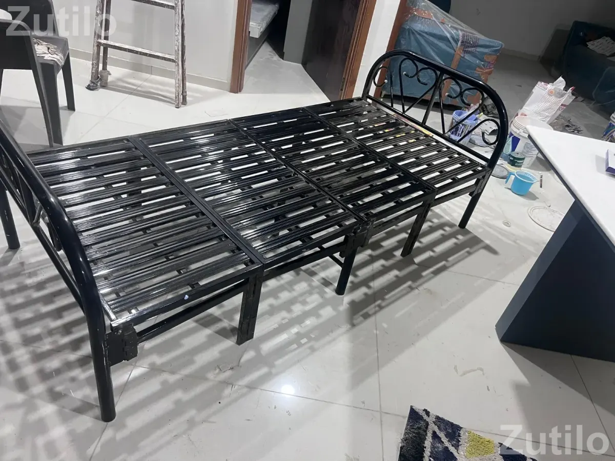 Portable folding bed and wakefit mattress - Beds & Mattresses - Ahmedabad City - Image 3
