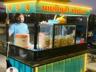 Pani Puri Street Food Cart Used 4 Months Pani Puri Street Food Cart Used 4 Months