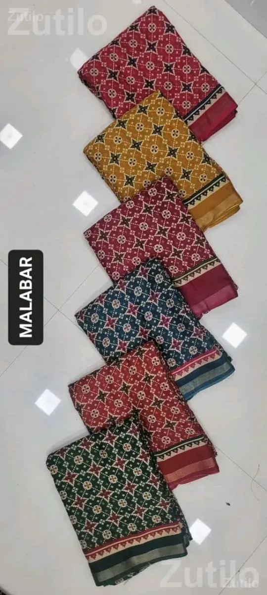 Printed Malabar Sarees and Dress Materials - મહિલાઓના કપડા - અમદાવાદ શહેર - Image 4
