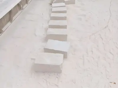 White Industrial Blocks in Multiple Sizes White Industrial Blocks in Multiple Sizes