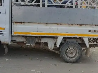 White Mini Truck with Cargo Body