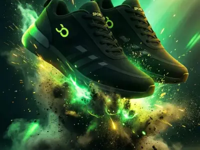 Men's Mesh Lace-Up Sports Shoes, Solid Pattern Men's Mesh Lace-Up Sports Shoes, Solid Pattern