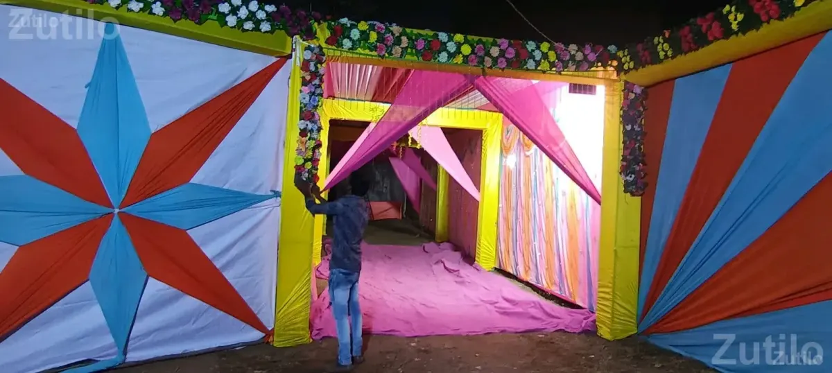 Ganesh Mandap Event Tent Setup - પ્રોગ્રામ માટેની વસ્તુઓ - તારાપુર - Image 3