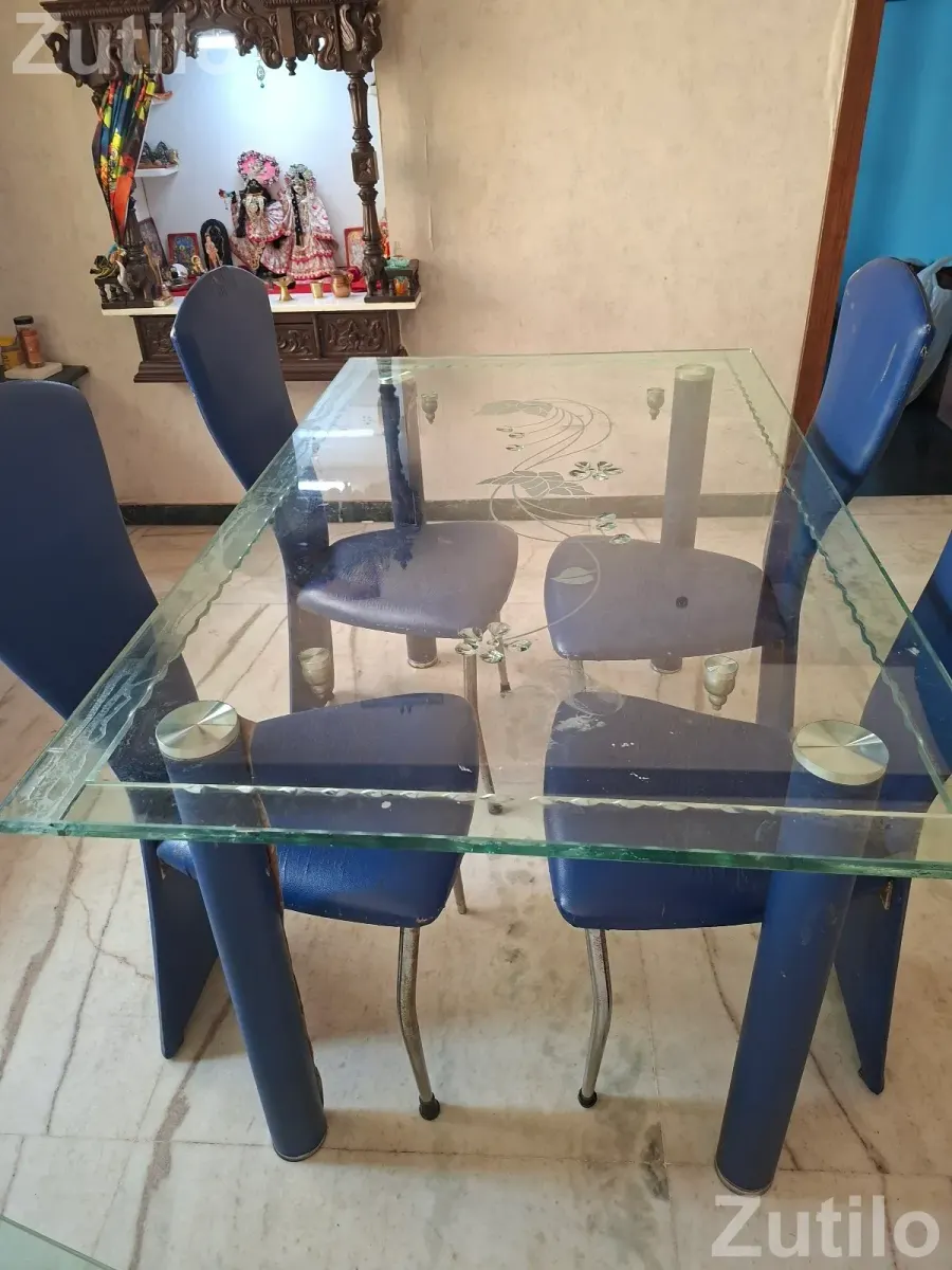 Glass dining table with 4 chair - Dining Tables & Sets - Vadodara City - Image 3