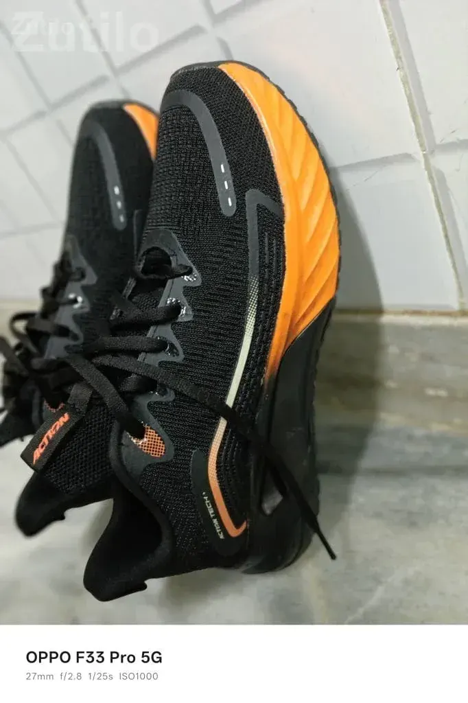 Sports Shoes Size 10 Black and Orange - Footwear - Palanpur - Image 3