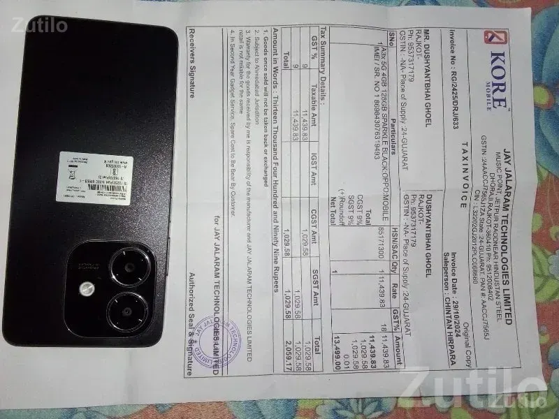 OPPO Black Smartphone – Gently Used - Mobile Phones - Dhoraji - Image 3