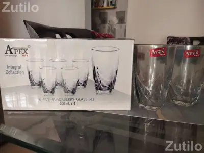 Brand new Apex glass set of 6