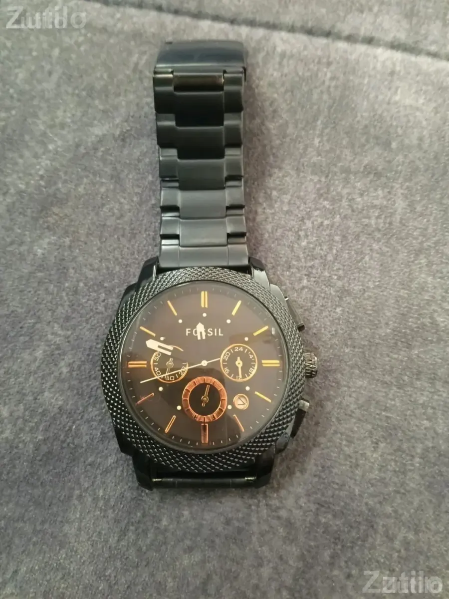 Fossil Black Metal Wrist Watch - ફેશન ઍક્સેસરીઝ - સુરત શહેર - Image 3
