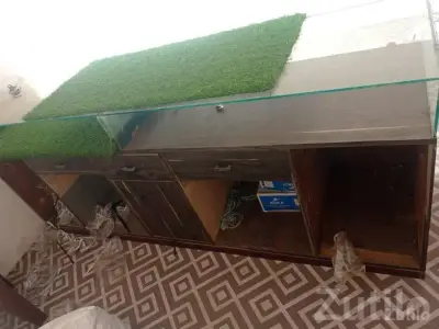 8 Foot Wooden Office Table with Storage 8 Foot Wooden Office Table with Storage