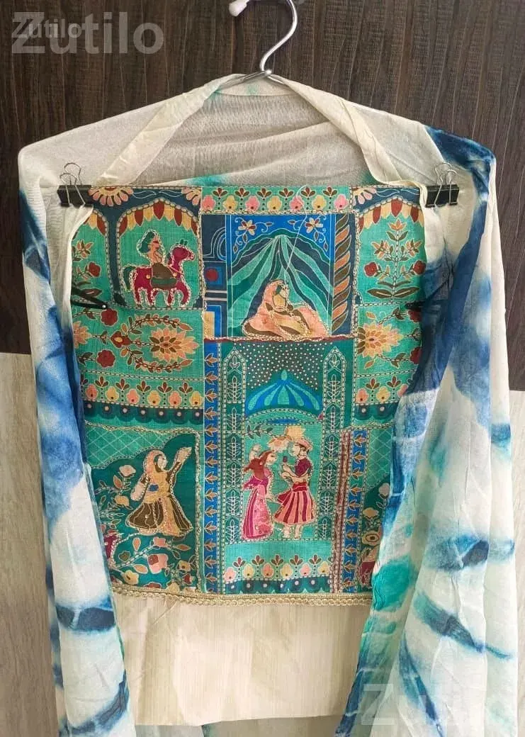 Women's Bandhani Cotton Dress Material Set - Women's Wear - Ranpur - Image 3