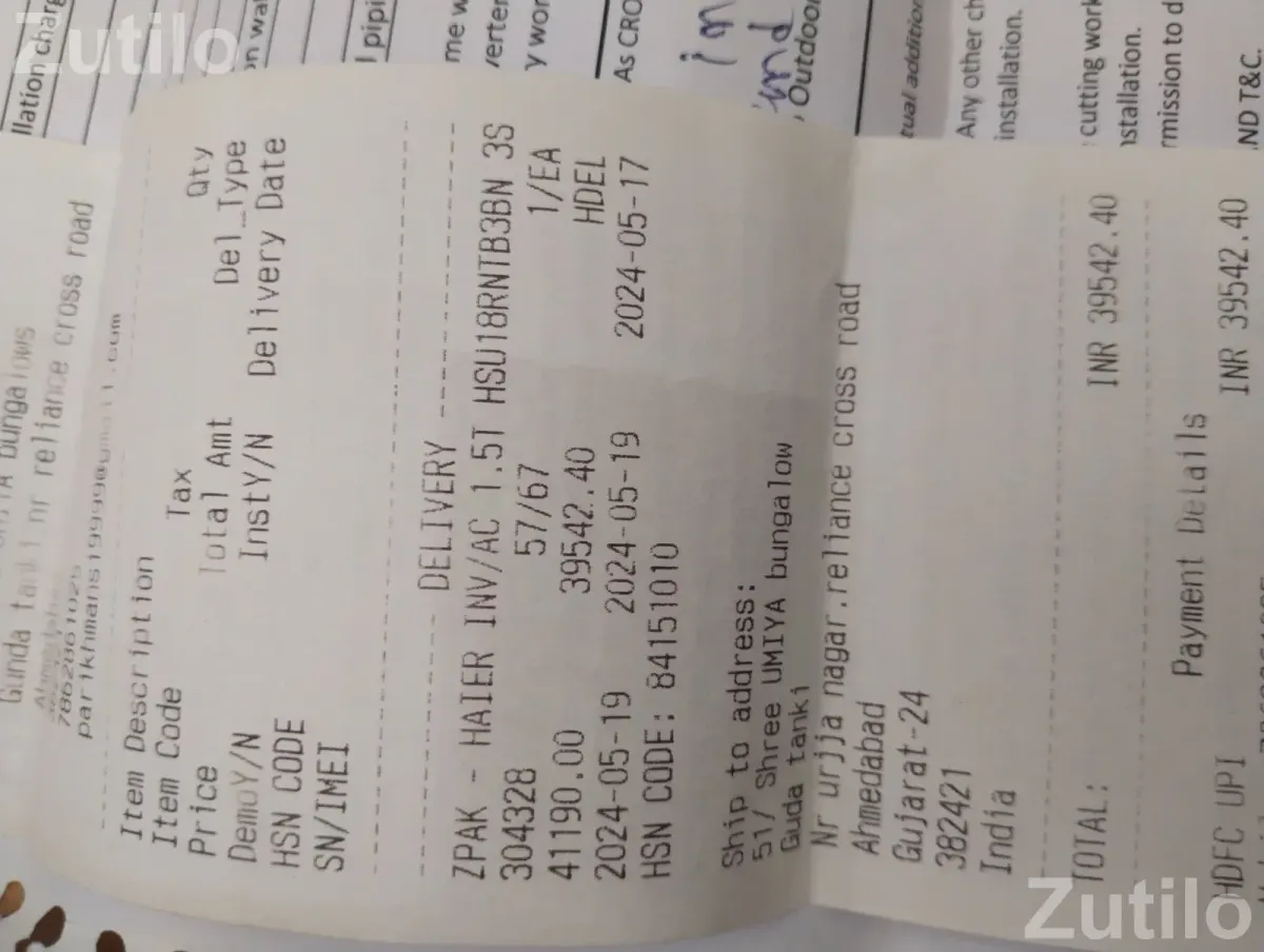 Haier INV/AC 1.5T - Air Conditioners & Coolers - Ahmedabad City - Image 5