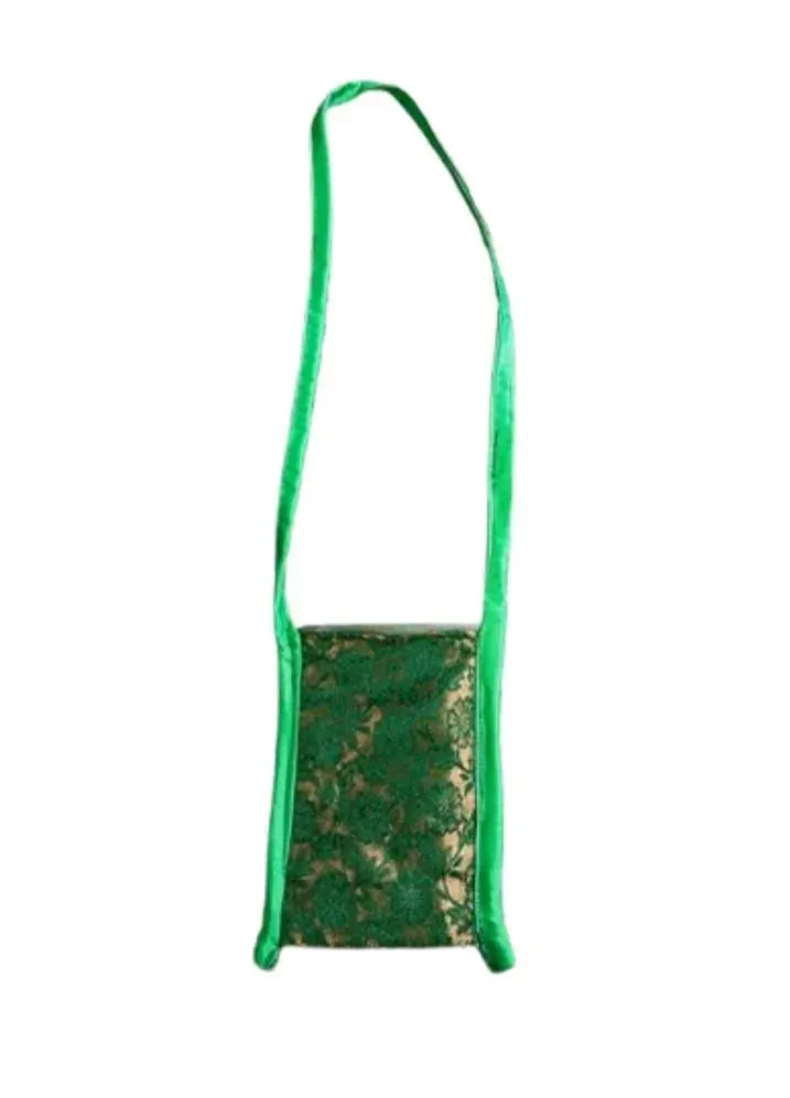 Green and Golden Mobile Sling Purse - Fashion Accessories - Valsad City - Image 1