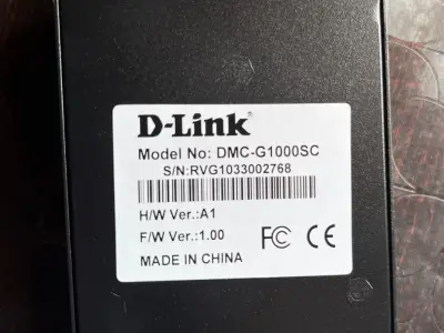 DLink Fiber Cable Media Converter DLink Fiber Cable Media Converter