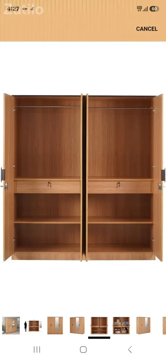 Nilkamal wooden 4 door wardrobe - Wardrobes, Cupboards & Storage - Ahmedabad City - Image 3