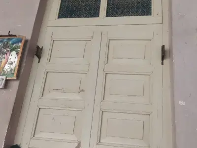 Wooden Main Door With Upper Vent Window Wooden Main Door With Upper Vent Window