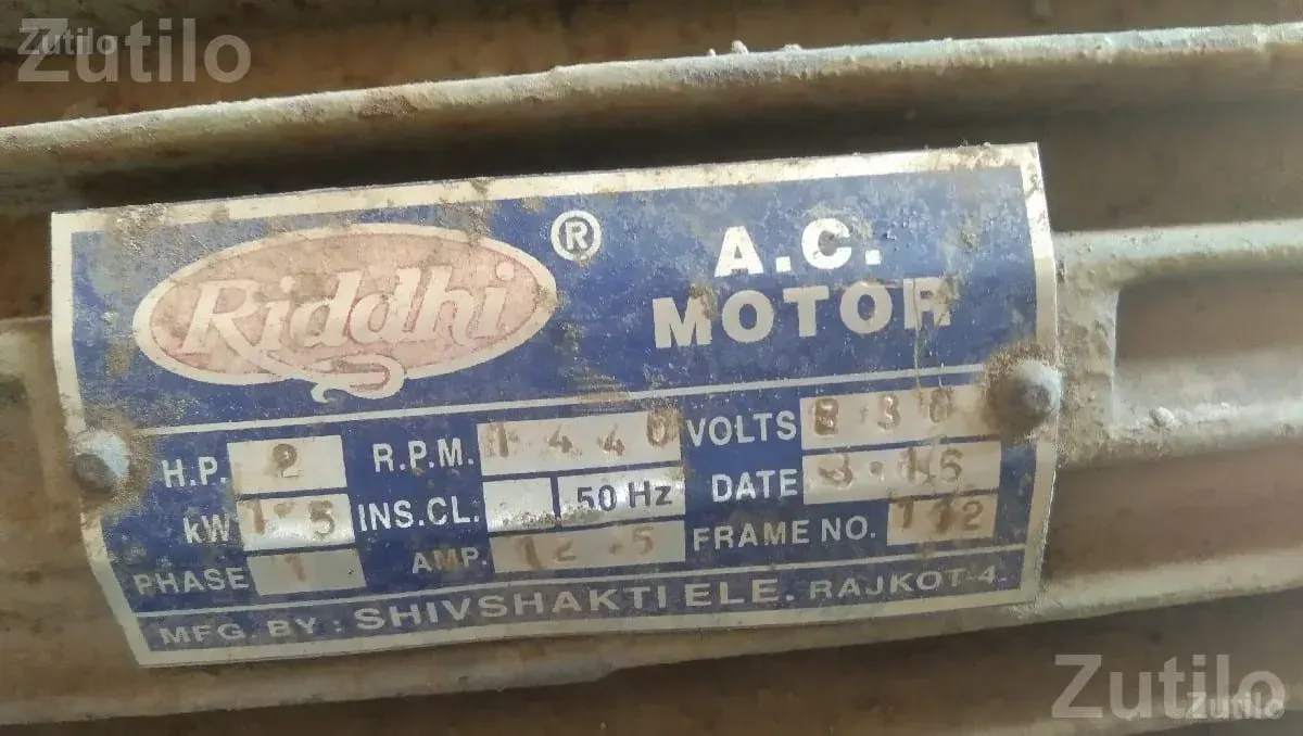 AC Electric Motor for Pump or Machinery - પમ્પ અને મોટર્સ - લાલપુર - Image 2