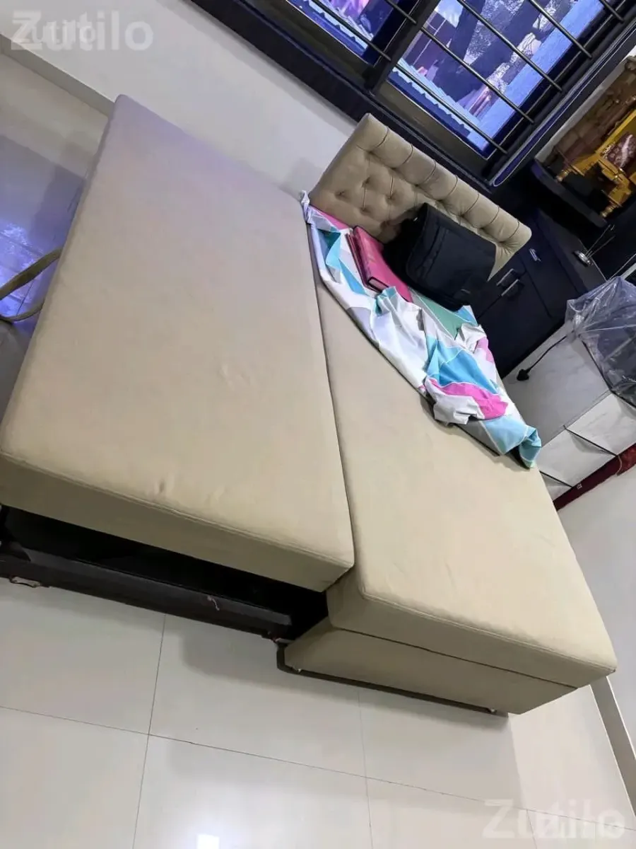 6x6 Sofa Bed with Upholstered Headboard - Beds & Mattresses - Rajkot City - Image 2