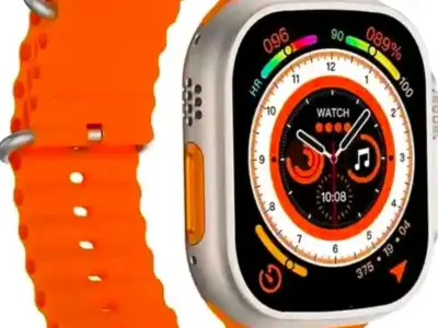 Zora Ultra Smart Watch Orange Strap Zora Ultra Smart Watch Orange Strap