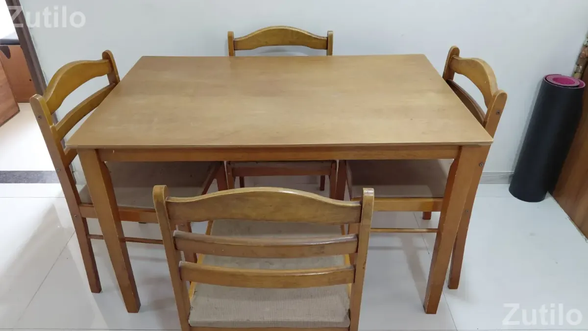 Dining table (wooden ) 4 chair - ડાઇનિંગ ટેબલ - અમદાવાદ શહેર - Image 2