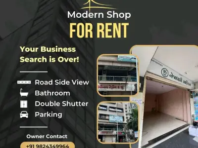 Modern Double Shutter Shop for Rent Modern Double Shutter Shop for Rent