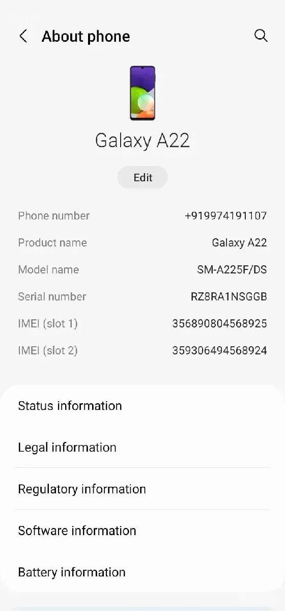 samsung A22 SM - મોબાઇલ ફોન - આમોદ - Image 3