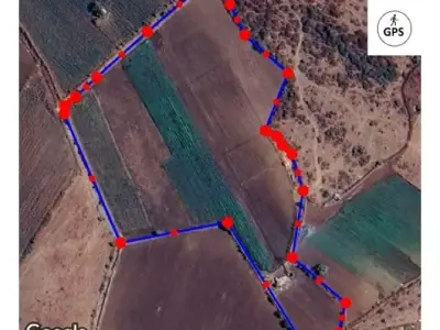 Agricultural Land Plot with Boundary Map Agricultural Land Plot with Boundary Map