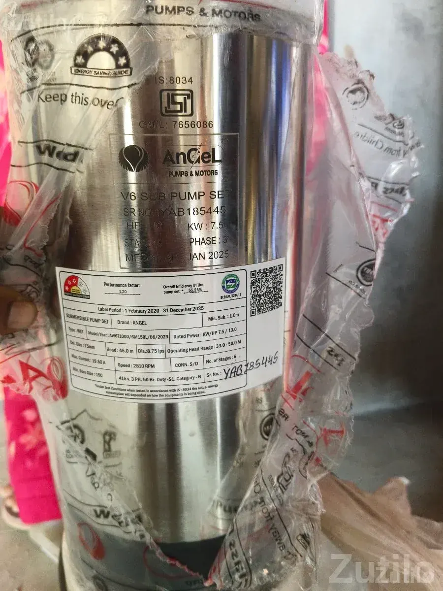 10 HP Submersible Motor Pump Angel Brand - પમ્પ અને મોટર્સ - વઢવાણ - Image 2