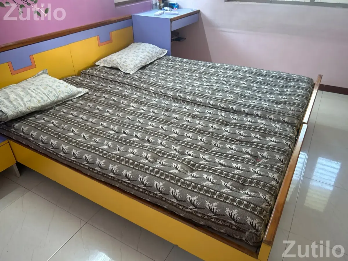 Two single beds with mattress - પલંગ અને ગાદલા - ભરૂચ - Image 4