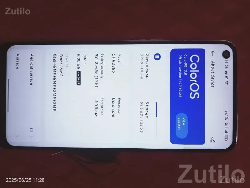 OPPO F19 Pro with Case – Good Condition - મોબાઇલ ફોન - કુટિયાણા - Image 2