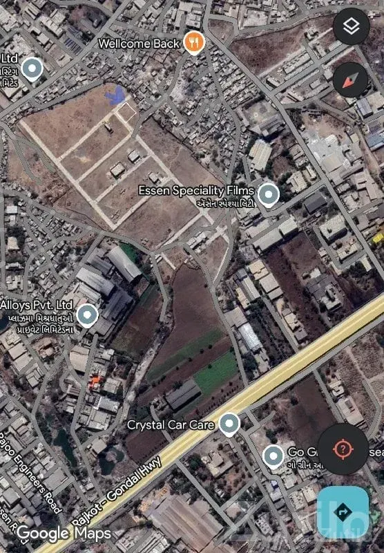 Industrial Corner Plot for Sale Shapar - જમીન અને પ્લોટ - વીરપુર - Image 1