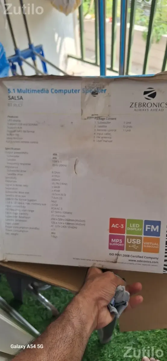 Zebronics salsa Bluetooth 5.1 channel home theater - ઇલેક્ટ્રોનિક ઍક્સેસરીઝ - વડોદરા શહેર - Image 3