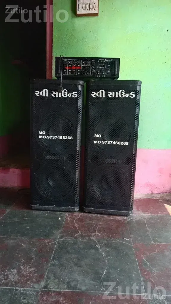 Used Sound System with 2 Speakers and Amplifier - પ્રોગ્રામ માટેની વસ્તુઓ - કોડીનાર - Image 2