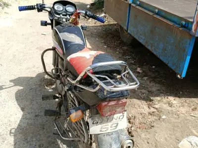 Used Commuter Motorcycle Black Red