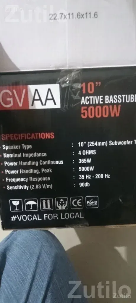 GVAA 10 Inch Car Bass Tube Speaker - ઓટો પાર્ટ્સ - મહેસાણા શહેર - Image 2