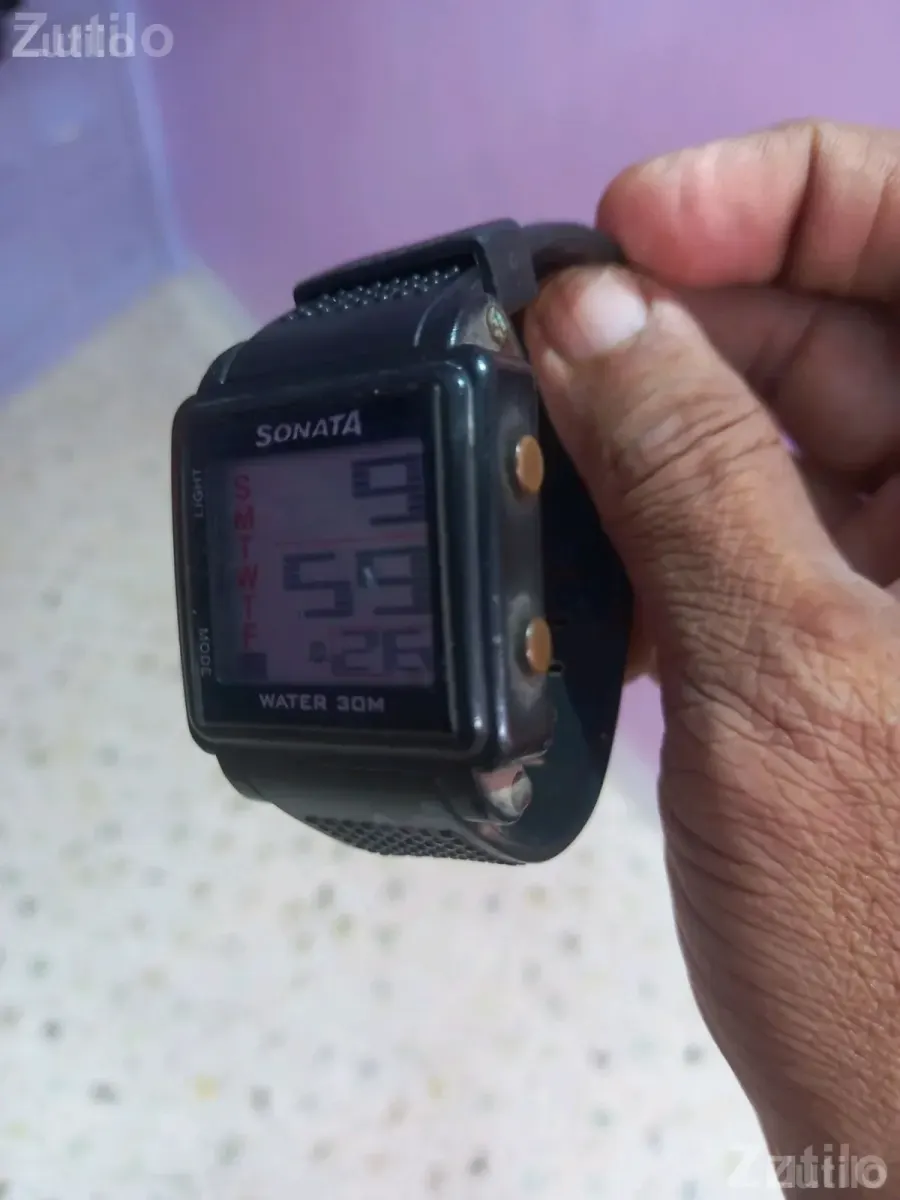 Sonata Digital Electronic Wrist Watch - Fashion Accessories - Veraval - Image 2