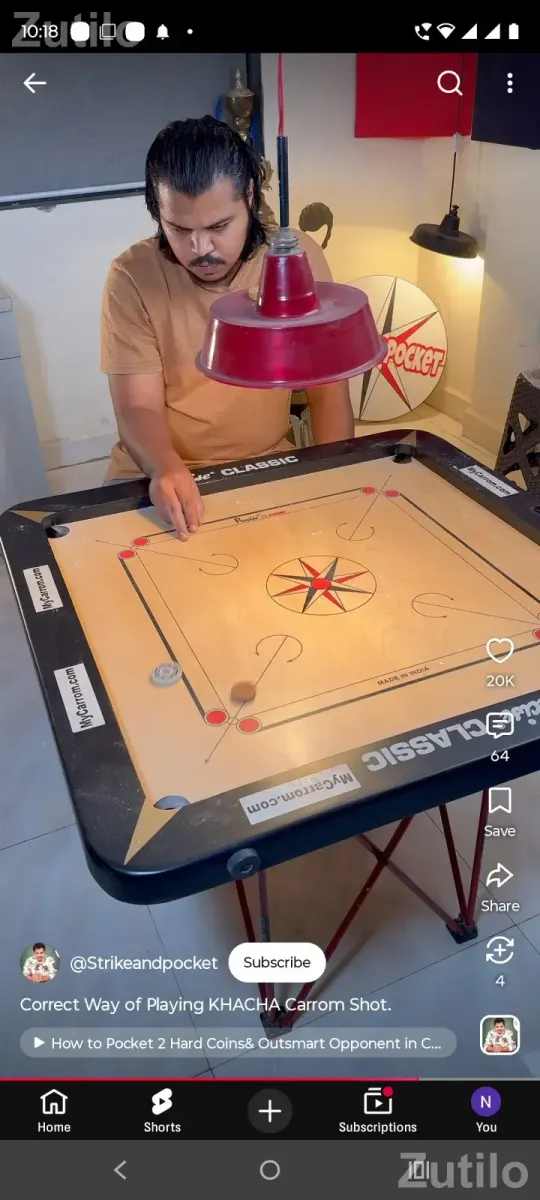 Classic carrom board , dice, striker - Sports Items - Rajkot City - Image 1