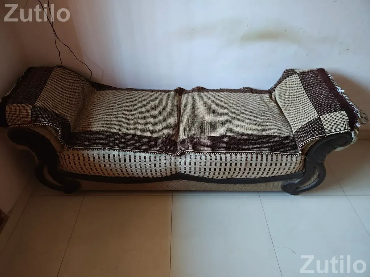 One 3 seater sofa, 2 seater side sofa and 3 legged table with glass top - Sofa Sets & Couches - Gandhinagar City - Image 3