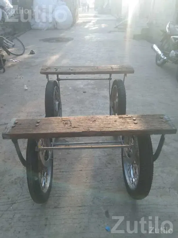 Heavy Handcart Frame with 4 Splendor Wheels - Auto Parts - Rajkot City - Image 3