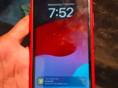 Apple iPhone Smartphone in Red Apple iPhone Smartphone in Red