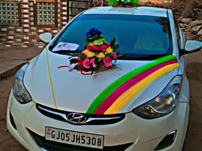Hyundai Elantra White Wedding Car Hyundai Elantra White Wedding Car