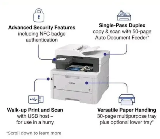 Brother MFC-L3760CDW Color Laser Printer - ઓફિસ સાધનો અને સપ્લાય - આરમભડા - Image 3
