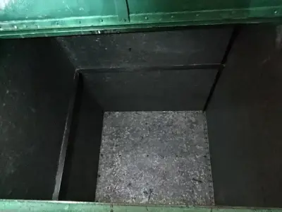 2-Compartment Iron Storage Box in Good Condition