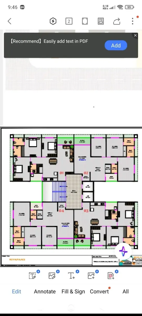 3BHK Flat for Sale on 6th Floor - ઘર વેચાણ માટે - અમદાવાદ શહેર - Image 1