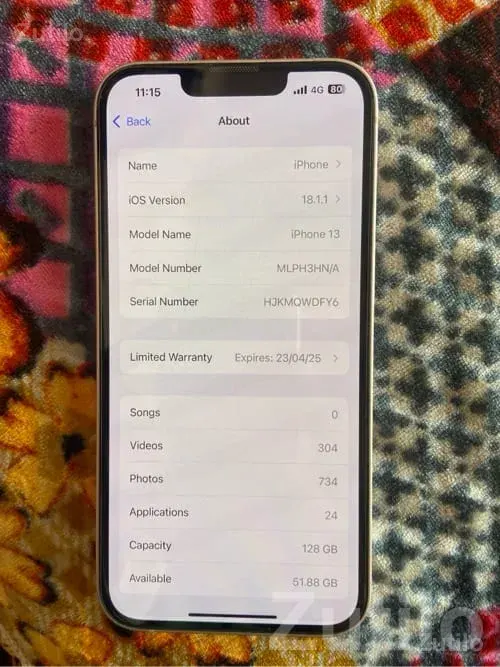Apple iPhone 13 Pink 128GB – Excellent Cond. - મોબાઇલ ફોન - ભાણવ - Image 3