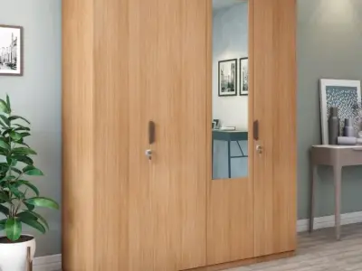 Nilkamal wooden 4 door wardrobe Nilkamal wooden 4 door wardrobe