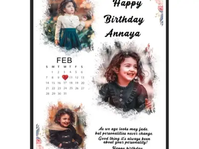 Custom Photo Keychain and Birthday Photo Frame